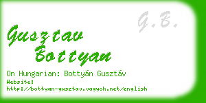 gusztav bottyan business card